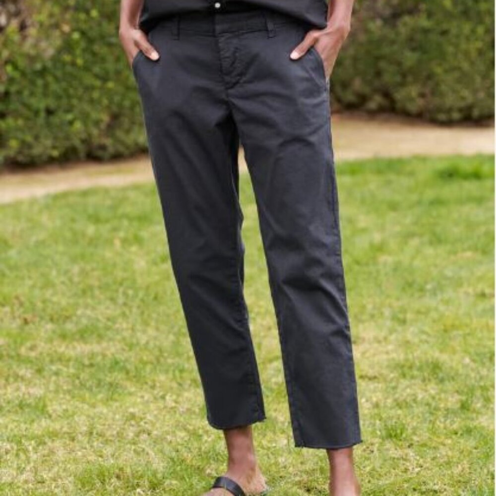 Frank and Eileen The Wicklow Italian Chino in Washed Black, Size 10